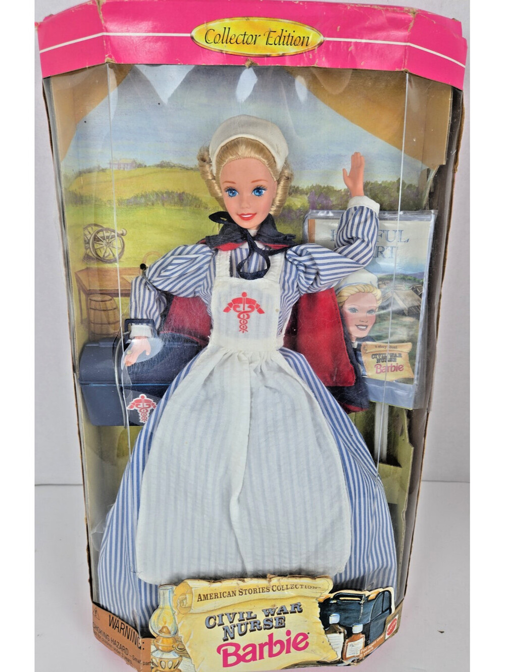 Vintage 1995 Mattel American Stories Collection Civil War Nurse Barbie